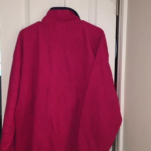 Vintage Fuchsia Pink Retro zipper fleece jacket L - Picture 4 of 4